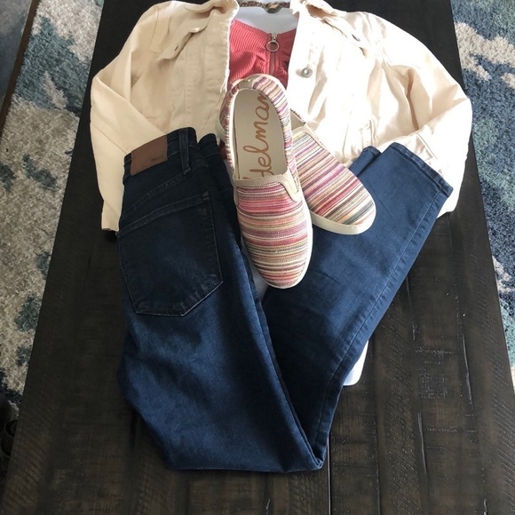 Sam Edelman “Peony” Multi Color Slip On Sneakers Size 9 Fabric Casual Shoes - Picture 3 of 16